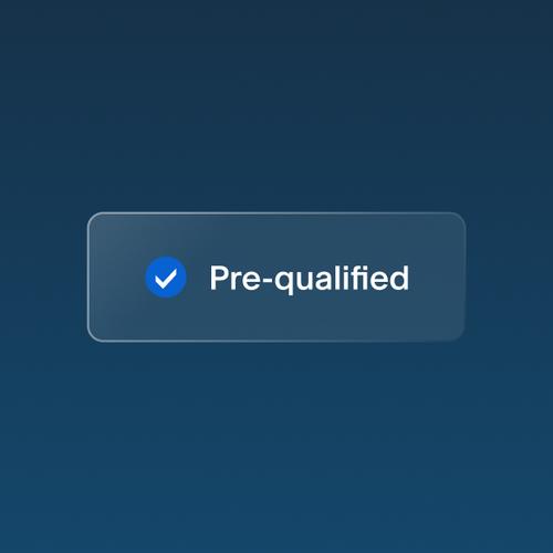 Financing offer on desktop and mobile screens displaying the message “You’re pre-qualified for financing” with an expiration notice.