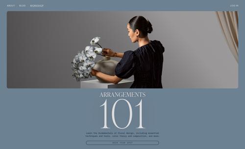 Simulation of a customer website where the user navigates from a booking page for a workshop into the Squarespace payments dashboard.