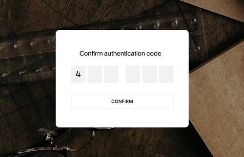 Preview of the two-factor authentication process for Squarespace Domains, showing secure login with verification steps on desktop and mobile.